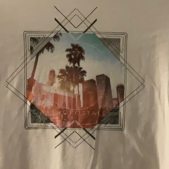 Aeropostale Palm Tree Print T-shirt - Picture 2 of 4